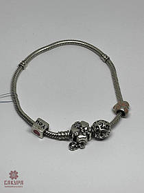 Срібний Браслет зі вставкою емаль