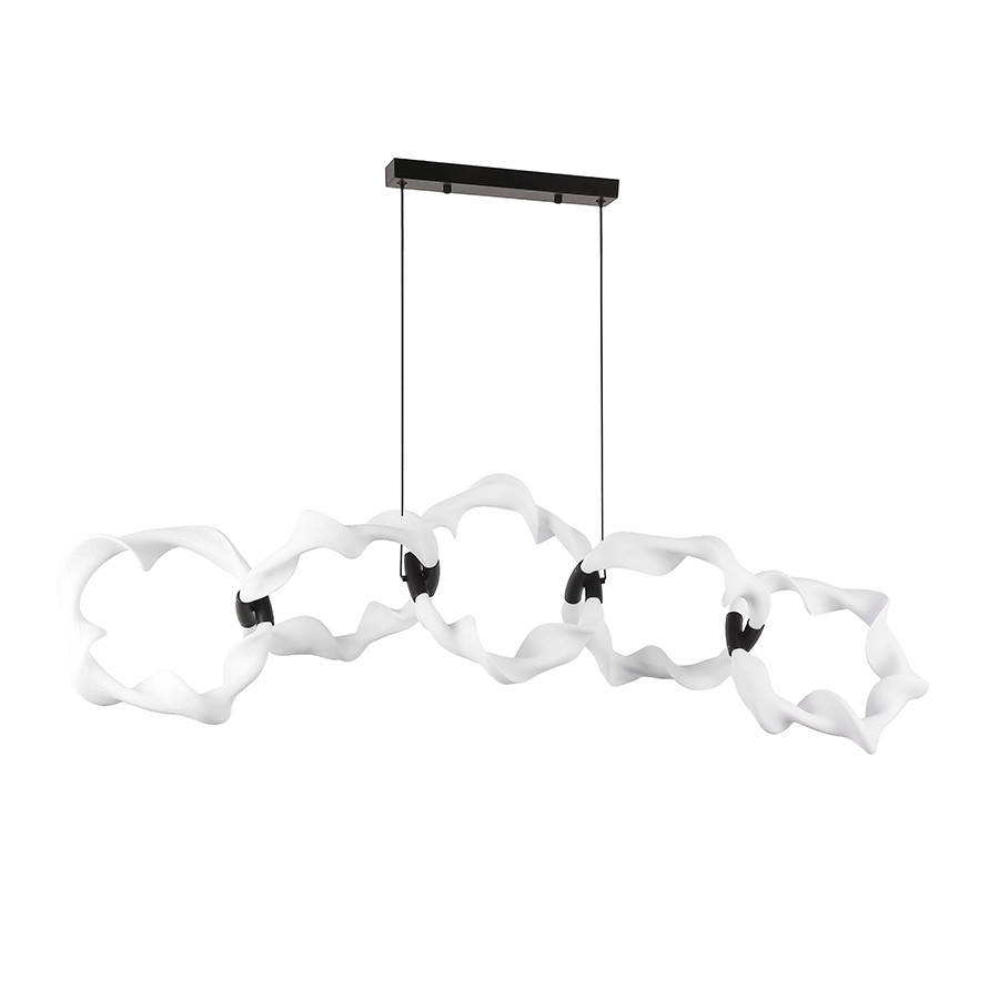 Светлодіодна люстра Levistella 40W до 10 м² колір Чорний LVS6129, фото 1