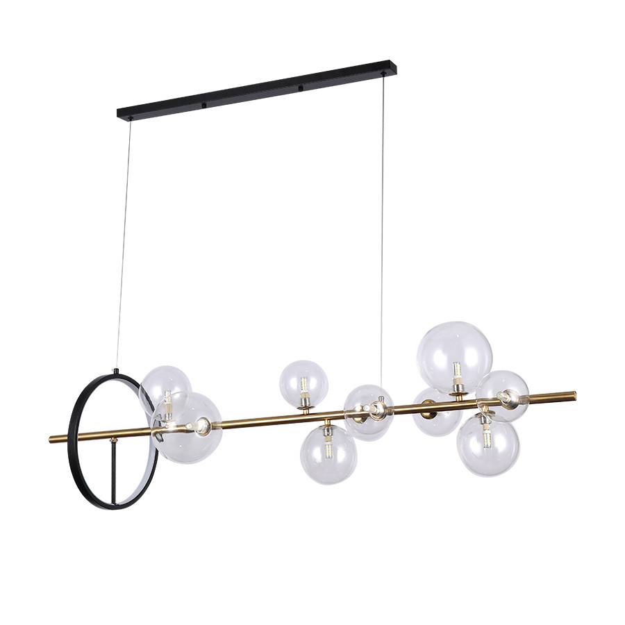 Підвісна люстра з кулями Levistella цоколь G9 + Led 12W ламп  шт колір Чорний LVS6092, фото 1