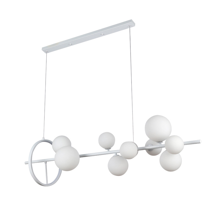 Підвісна люстра з кулями Levistella цоколь G9 + Led 12W ламп  шт колір Білий LVS6096, фото 1