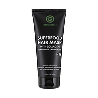 Маска для волосся з Колагеном, амінокислотами для суперживлення та блиску 200 мл Mesonia