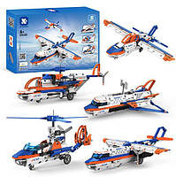 Конструктор Команда авіаційних літаків 5 в 1 на радіокеруванні К96189 KY Blocks 393 деталі