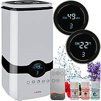 Ультразвуковий зволожувач повітря RUHHY 4 л з іонізацією, таймером і 3 ароматичними олійками