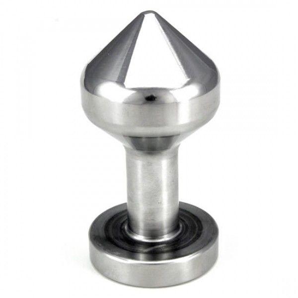 Анальна корок, анальний стимулятор з медичної сталі 95 мм діаметр, фото 1