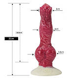 Фаллоімітатор силіконовий, штучний пеніс ZY-5028 реалістичний з рельєфом, фото 2