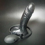 Надувний пеніс м'який силікон 18 см, фото 2