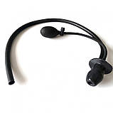 Надувна латексна заглушка для рота, фіксатор рота чорний надійний дизайн, фото 2