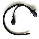 Надувна латексна заглушка для рота, фіксатор рота чорний надійний дизайн, фото 3