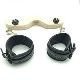 Фіксатор мошонки, бондаж мошонки Extreme Enforcer Humbler з манжетами на щиколотки, регульований розмір, фото 3