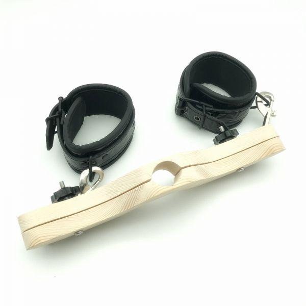 Фіксатор мошонки, бондаж мошонки Extreme Enforcer Humbler з манжетами на щиколотки, регульований розмір, фото 1
