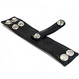 Фіксатор на пеніс, затискач для члена натуральна шкіра, регульований ремінь, фото 2