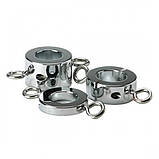 Металеве кільце на мошоку, фіксатор на пеніс великий розмір медична сталь, фото 2