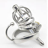 Пояс вірності чоловічий, пояс цілому 304 нержавіюча сталь, ергономічний дизайн, фото 2