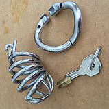 Пояс вірності чоловічий, пояс вірності сталевий 80 мм довжина, 32 мм діаметр, фото 2