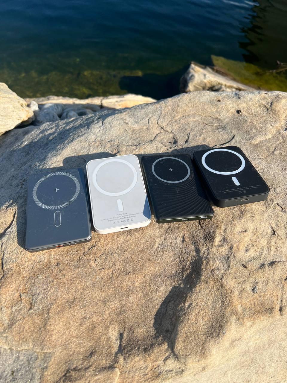 Б/У павербанки з бездротовою зарядкою – 5000 mAh, фото 1