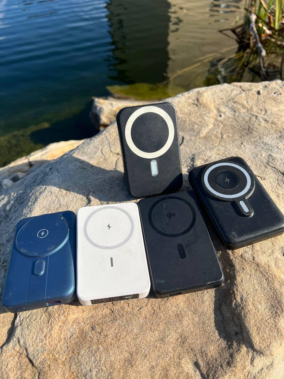 Б/У павербанки з бездротовою зарядкою – 10000 mAh | Різні бренди та дизайни, фото 1