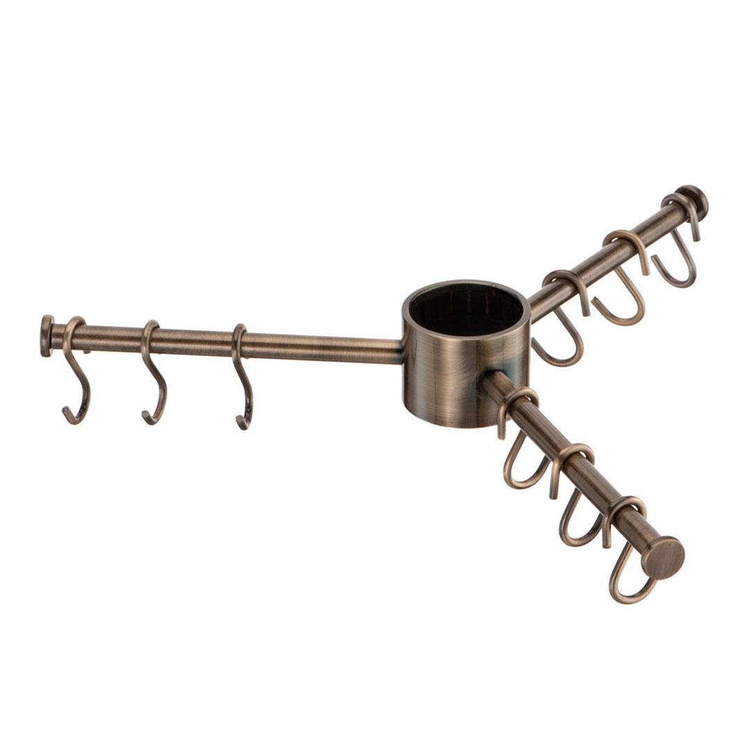 Вішак потрійний Lemax з гачками антична бронза (STV360 BA), фото 1