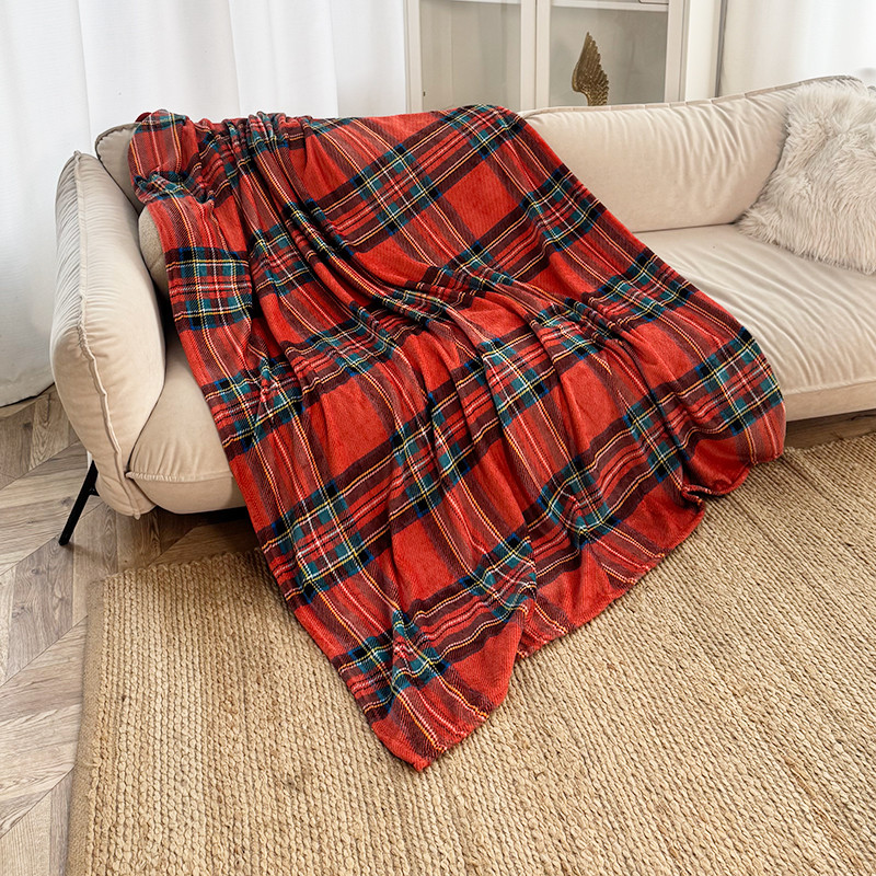 Плед фліс Класична клітинка 150x200 см Love You, фото 1