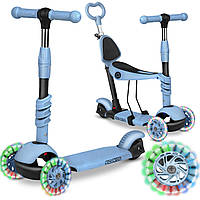 Самокат дитячий триколісний Ricokids Todi блакитно-сірий
