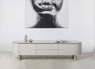 ТВ-тумба "Лунаріо" айворі онікс + айворі