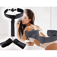 Черный бондаж для рук и ног "Scappa" Садо-мазо