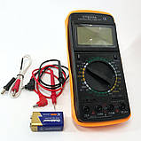 Мультиметр цифровий Digital DT-9208A універсальний, мультиметр для дому, гарний мультиметр, фото 8