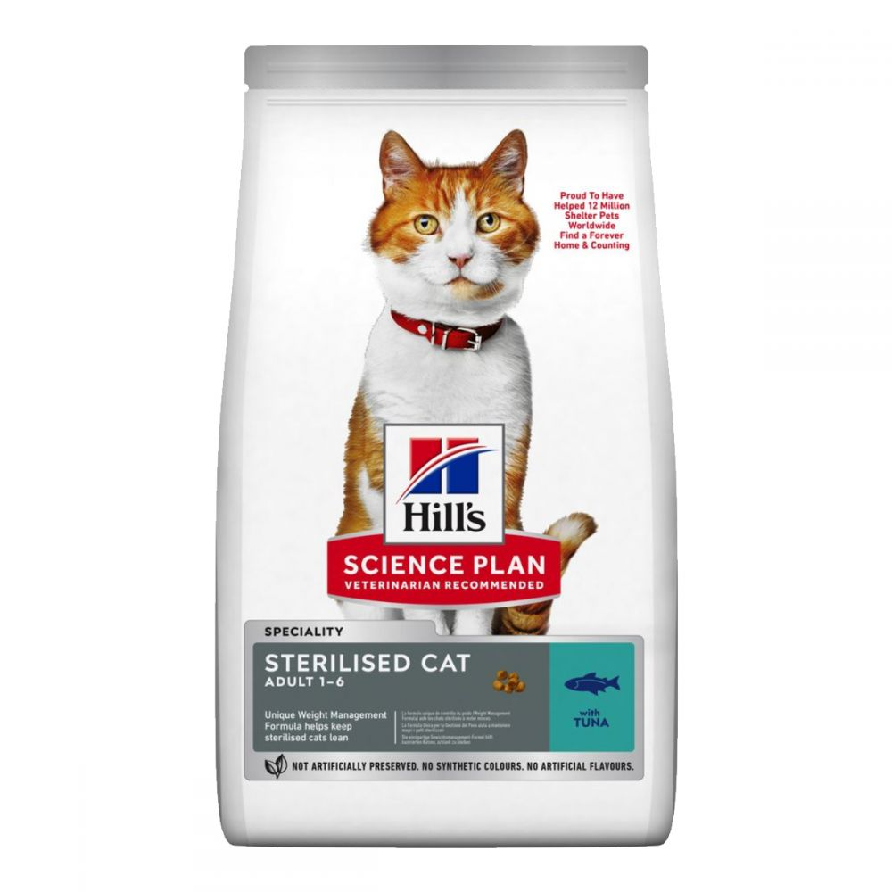 Сухий корм Hill's SP Sterilised Cat Adult для стерилізованих котів з тунцем, 0,3 кг, фото 1