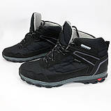 Черевики чоловічі 45р 30см, зимові чоловічі кросівки з текстилю, Зручне робоче взуття для чоловіків, фото 5