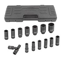 Набір головок ударних глибоких 1/2", 15 пр. (6-гр.) (10-36 мм) FORCEKRAFT FK-4166D-5MPB