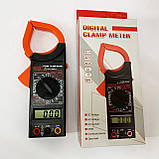 Цифровий кліщовий мультиметр HAOYUE DT266 з чохлом та щупами, фото 2
