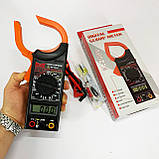 Цифровий кліщовий мультиметр HAOYUE DT266C з термопарою, чохлом та щупами, фото 2