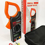 Цифровий кліщовий мультиметр HAOYUE DT266C з термопарою, чохлом та щупами, фото 4