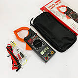Цифровий кліщовий мультиметр HAOYUE DT266C з термопарою, чохлом та щупами, фото 5