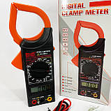 Цифровий кліщовий мультиметр HAOYUE DT266C з термопарою, чохлом та щупами, фото 10