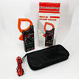 Цифровий кліщовий мультиметр HAOYUE DT266F з чохлом та щупами, фото 2