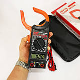 Цифровий кліщовий мультиметр HAOYUE DT266F з чохлом та щупами, фото 9