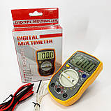 Мультиметр HAOYUE DT-33C Вимірювання: V (AC/DC), A (AC/DC), Ω, hFE, дзвінки. Функції: Data Hold, тест діодів, фото 2