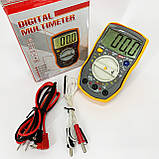 Мультиметр HAOYUE DT-33C Вимірювання: V (AC/DC), A (AC/DC), Ω, hFE, дзвінки. Функції: Data Hold, тест діодів, фото 5