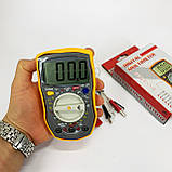 Мультиметр HAOYUE DT-33C Вимірювання: V (AC/DC), A (AC/DC), Ω, hFE, дзвінки. Функції: Data Hold, тест діодів, фото 8