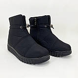 Черевики жіночі зимові утеплені 40р 26см Калоші утеплені чорного кольору, фото 3