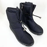 Черевики жіночі утеплені чорні 41р 26,5см, Бурки бабуші жіночі повсть, Жіночі черевики з нейлону, фото 7