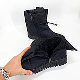 Черевики жіночі утеплені чорні 42р 27см, Утеплені валянки жіночі, Теплі бурки жіночі, фото 2