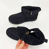 Уггі жіночі низькі утеплені 37р 24см Угі для дому, Бурки на хутрі, Хутрові бурки для дому, фото 2