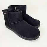 Уггі жіночі низькі утеплені 37р 24см Угі для дому, Бурки на хутрі, Хутрові бурки для дому, фото 3