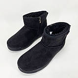 Уггі жіночі низькі утеплені 37р 24см Угі для дому, Бурки на хутрі, Хутрові бурки для дому, фото 4