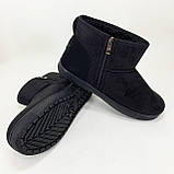 Уггі жіночі низькі утеплені 37р 24см Угі для дому, Бурки на хутрі, Хутрові бурки для дому, фото 6