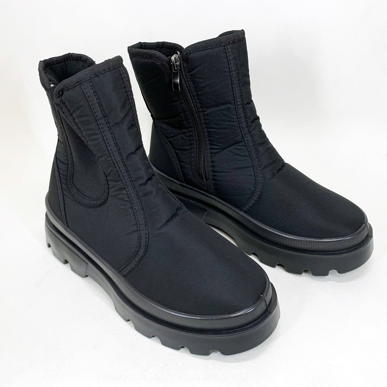 Челсі жіночі 39р 24.5см чорні, Жіночі теплі чоботи демісезонні, Туфлі на платформі, фото 1