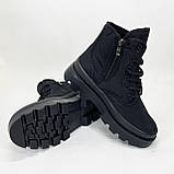 Чоботи жіночі 37р 23.5см, Жіночі демісезонні черевики на низькому ходу, фото 3