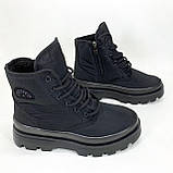 Чоботи жіночі 38р 24см, Дизайнерські жіночі черевикиЄ, Черевики челсі для повсякденного носіння демісезонні, фото 4