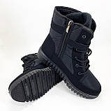 Чоботи жіночі 40р 26см, Жіноче демісезонне взуття утеплене, Дизайнерські жіночі черевики, фото 3